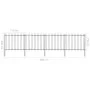 Gartenzäune mit schwarzen Stahllanzenspitzen 6,8x1,5 m von vidaXL, Zaunpaneele - Ref: Foro24-277632, Preis: 256,42 €, Rabatt: %