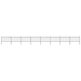 Gartenzäune mit schwarzen Stahllanzenspitzen 13,6x1 m von vidaXL, Zaunpaneele - Ref: Foro24-277618, Preis: 463,70 €, Rabatt: %