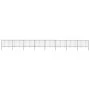 Gartenzäune mit schwarzen Stahlspitzen 13,6x1,2 m von vidaXL, Zaunpaneele - Ref: Foro24-277672, Preis: 471,34 €, Rabatt: %