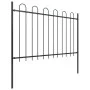 Gartenzäune mit schwarzen Stahlspitzen 13,6x1,2 m von vidaXL, Zaunpaneele - Ref: Foro24-277672, Preis: 471,34 €, Rabatt: %