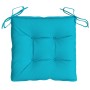 Cojines para silla 4 unidades tela turquesa 40x40x7 cm de vidaXL, Cojines para sillas y sofás - Ref: Foro24-361505, Precio: 3...