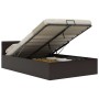 Cama canapé hidráulica con LED cuero sintético gris 120x200 cm de vidaXL, Camas y somieres - Ref: Foro24-285554, Precio: 397,...