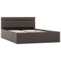 Cama canapé hidráulica con LED cuero sintético gris 120x200 cm de vidaXL, Camas y somieres - Ref: Foro24-285554, Precio: 397,...