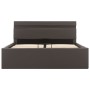 Cama canapé hidráulica con LED cuero sintético gris 120x200 cm de vidaXL, Camas y somieres - Ref: Foro24-285554, Precio: 397,...