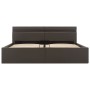 Cama canapé hidráulica con LED cuero sintético gris 160x200 cm de vidaXL, Camas y somieres - Ref: Foro24-285556, Precio: 352,...