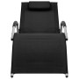 Tumbonas 2 unidades textilene negro y gris de vidaXL, Tumbonas - Ref: Foro24-310517, Precio: 148,32 €, Descuento: %