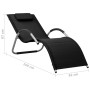 Tumbonas 2 unidades textilene negro y gris de vidaXL, Tumbonas - Ref: Foro24-310517, Precio: 148,32 €, Descuento: %
