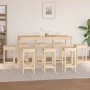 Set de bar 9 piezas madera maciza de pino de vidaXL, muebles para cocinas y comedores - Ref: Foro24-3124717, Precio: 508,74 €...
