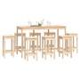 Set de bar 9 piezas madera maciza de pino de vidaXL, muebles para cocinas y comedores - Ref: Foro24-3124717, Precio: 516,95 €...