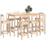 Set de bar 9 piezas madera maciza de pino de vidaXL, muebles para cocinas y comedores - Ref: Foro24-3124722, Precio: 441,43 €...