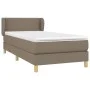Box spring bed with taupe gray fabric mattress 80x200 cm by vidaXL, Beds and slatted bases - Ref: Foro24-3126681, Price: 290,...
