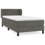 Cama box spring con colchón terciopelo gris oscuro 100x200 cm de vidaXL, Camas y somieres - Ref: Foro24-3127536, Precio: 313,...