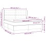 Cama box spring con colchón tela color crema 160x200 cm de vidaXL, Camas y somieres - Ref: Foro24-3128858, Precio: 621,89 €, ...