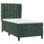 Cama box spring con colchón terciopelo verde oscuro 80x200 cm de vidaXL, Camas y somieres - Ref: Foro24-3129420, Precio: 322,...
