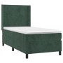 Cama box spring con colchón terciopelo verde oscuro 80x200 cm de vidaXL, Camas y somieres - Ref: Foro24-3132528, Precio: 319,...
