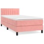 Cama box spring con colchón terciopelo rosa 80x200 cm de vidaXL, Camas y somieres - Ref: Foro24-3141394, Precio: 269,38 €, De...