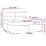 Cama box spring con colchón tela color crema 160x200 cm de vidaXL, Camas y somieres - Ref: Foro24-3142430, Precio: 600,95 €, ...