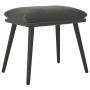 Reposapiés de terciopelo gris oscuro 45x29,5x35 cm de vidaXL, Otomanas - Ref: Foro24-341505, Precio: 34,00 €, Descuento: %