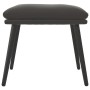 Reposapiés de terciopelo gris oscuro 45x29,5x35 cm de vidaXL, Otomanas - Ref: Foro24-341505, Precio: 34,00 €, Descuento: %