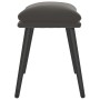 Reposapiés de terciopelo gris oscuro 45x29,5x35 cm de vidaXL, Otomanas - Ref: Foro24-341505, Precio: 34,00 €, Descuento: %
