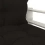 Sofá de palets para jardín madera con cojines negros de vidaXL, Sofás de exterior - Ref: Foro24-3052348, Precio: 109,21 €, De...