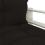 Sofá de palets para jardín madera con cojines negros de vidaXL, Sofás de exterior - Ref: Foro24-3052348, Precio: 110,45 €, De...