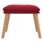 Reposapiés de terciopelo rojo vino tinto 45x29,5x35 cm de vidaXL, Otomanas - Ref: Foro24-341440, Precio: 36,32 €, Descuento: %