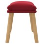 Reposapiés de terciopelo rojo vino tinto 45x29,5x35 cm de vidaXL, Otomanas - Ref: Foro24-341440, Precio: 36,32 €, Descuento: %