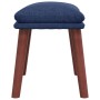 Reposapiés de tela azul 45x29,5x35 cm de vidaXL, Otomanas - Ref: Foro24-341461, Precio: 36,69 €, Descuento: %