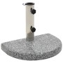 Base de sombrilla de granito semicircular gris 10 kg de vidaXL, Bases para sombrillas - Ref: Foro24-45069, Precio: 63,77 €, D...