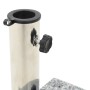 Base de sombrilla de granito semicircular gris 10 kg de vidaXL, Bases para sombrillas - Ref: Foro24-45069, Precio: 63,77 €, D...