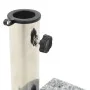 Base de sombrilla de granito semicircular gris 10 kg de vidaXL, Bases para sombrillas - Ref: Foro24-45069, Precio: 62,24 €, D...
