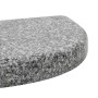 Base de sombrilla de granito semicircular gris 10 kg de vidaXL, Bases para sombrillas - Ref: Foro24-45069, Precio: 63,77 €, D...