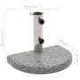 Base de sombrilla de granito semicircular gris 10 kg de vidaXL, Bases para sombrillas - Ref: Foro24-45069, Precio: 63,77 €, D...