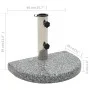 Base de sombrilla de granito semicircular gris 10 kg de vidaXL, Bases para sombrillas - Ref: Foro24-45069, Precio: 62,24 €, D...