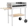 Barbacoa de carbón portátil XXL acero inoxidable con 2 estantes de vidaXL, Barbacoas - Ref: Foro24-47850, Precio: 135,25 €, D...