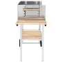 Barbacoa de carbón portátil XXL acero inoxidable con 2 estantes de vidaXL, Barbacoas - Ref: Foro24-47850, Precio: 135,25 €, D...