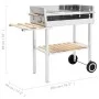Barbacoa de carbón portátil XXL acero inoxidable con 2 estantes de vidaXL, Barbacoas - Ref: Foro24-47850, Precio: 135,25 €, D...