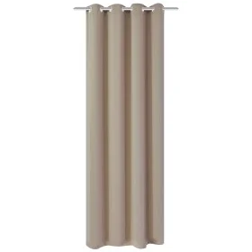 Cortina opaca con ojales de metal crema 270x245 cm de vidaXL, Cortinas y visillos - Ref: Foro24-132205, Precio: 28,92 €, Desc...
