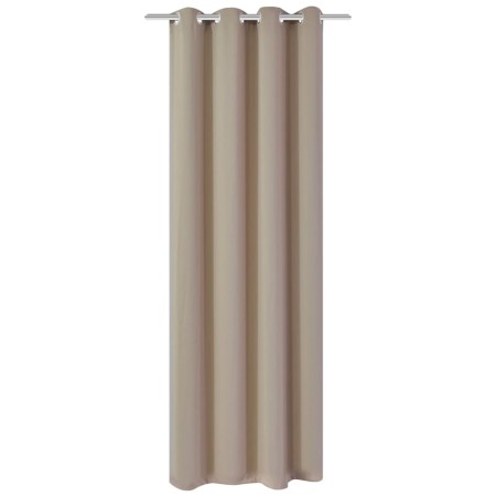 Cortina opaca con ojales de metal crema 270x245 cm de vidaXL, Cortinas y visillos - Ref: Foro24-132205, Precio: 39,20 €, Desc...