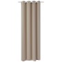 Cortina opaca con ojales de metal crema 270x245 cm de vidaXL, Cortinas y visillos - Ref: Foro24-132205, Precio: 39,20 €, Desc...