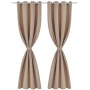 Cortina opaca con ojales de metal crema 270x245 cm de vidaXL, Cortinas y visillos - Ref: Foro24-132205, Precio: 39,20 €, Desc...