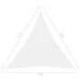 Toldo de vela triangular tela Oxford blanco 6x6x6 m de vidaXL, Sombrillas - Ref: Foro24-135295, Precio: 49,05 €, Descuento: %