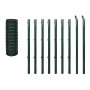 Set de euro valla acero verde 10x1 m de vidaXL, Paneles de vallas - Ref: Foro24-140565, Precio: 141,56 €, Descuento: %