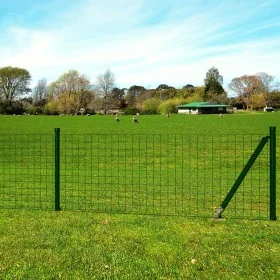 Green steel Euro fence 10x1 m by vidaXL, fence panels - Ref: Foro24-142382, Price: 154,71 €, Discount: %