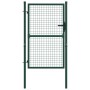 Puerta de valla de acero verde 100x125 cm de vidaXL, Puertas de jardín - Ref: Foro24-145733, Precio: 142,50 €, Descuento: %