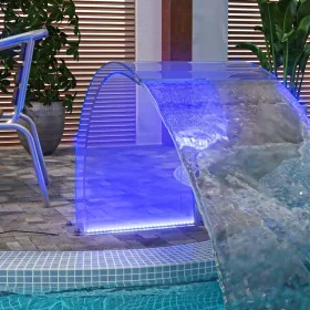 Fuente de piscina con LED RGB acrílico 50 cm de vidaXL, Fuentes y cascadas - Ref: Foro24-151407, Precio: 244,93 €, Descuento: %