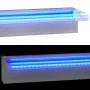 Fuente cascada con LED RGB acero inoxidable 90 cm de vidaXL, Fuentes y cascadas - Ref: Foro24-151411, Precio: 162,47 €, Descu...