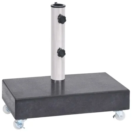 Base de sombrilla granito negra 45x25x8 cm de vidaXL, Bases para sombrillas - Ref: Foro24-313667, Precio: 96,15 €, Descuento: %