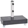 Base de sombrilla granito negra 45x25x8 cm de vidaXL, Bases para sombrillas - Ref: Foro24-313667, Precio: 96,15 €, Descuento: %